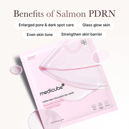 Medicube Salmon DNA PDRN Collagen Jelly Gel Mask (2 box)